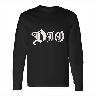 Dio Band Logo White Long Sleeve T-Shirt | Favorety