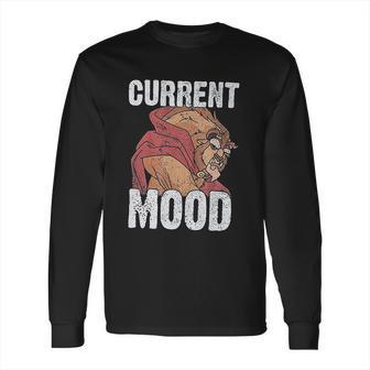 Disney Mens Beauty And The Beast Current Mood Graphic Long Sleeve T-Shirt | Favorety UK