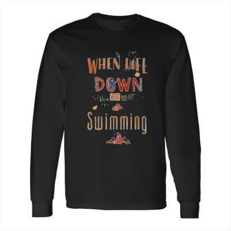 Disney Pixar Finding Dory Keep Swimming Life Quote Long Sleeve T-Shirt | Favorety DE