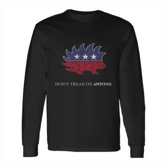 Distressed Porcupine Libertarian Shirt Long Sleeve T-Shirt | Favorety CA