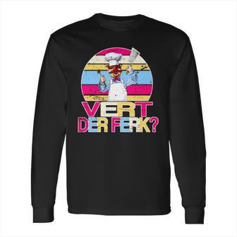 Distressed Vert Der Ferk Retro Chef Long Sleeve T-Shirt | Favorety DE