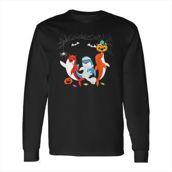 Dolphin Funny Halloween Long Sleeve T-Shirt | Favorety DE