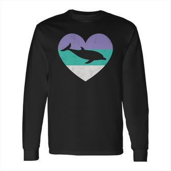 Dolphin Vintage Heart Long Sleeve T-Shirt | Favorety DE