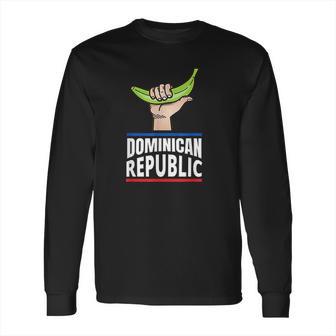 Dominican Republic Jersey Baseball Bandera Dominicana Long Sleeve T-Shirt | Favorety UK