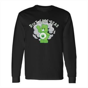 Dont Care Smoking Bear Long Sleeve T-Shirt | Favorety DE