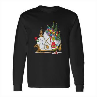 Dr Seuss Grinch Sleigh Long Sleeve T-Shirt | Favorety AU