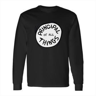 Dr Seuss Principal Of All Things Emblem Color Long Sleeve T-Shirt | Favorety DE