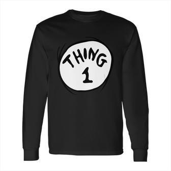 Dr Seuss Thing 1 Emblem Red Long Sleeve T-Shirt | Favorety CA