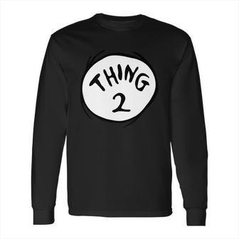 Dr Seuss Thing 2 Emblem Red Long Sleeve T-Shirt | Favorety CA