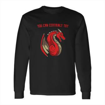 Dragon Fire You Can Certainly Try Dungeons Master Long Sleeve T-Shirt | Favorety DE