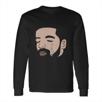 Drake Crying Black Long Sleeve T-Shirt | Favorety AU