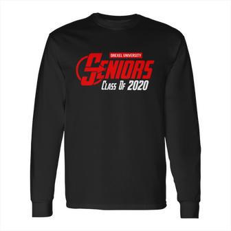 Drexel University Seniors Class Of 2020 Superhero Graduation Long Sleeve T-Shirt | Favorety