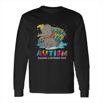 Dumbo Autism Walking A Different Path Long Sleeve T-Shirt | Favorety AU