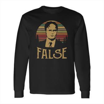 Dwight Schrute False Vintage Long Sleeve T-Shirt | Favorety AU