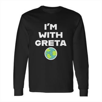 Earth Day Climate Change I Am With Greta Science Graphic Long Sleeve T-Shirt | Favorety DE