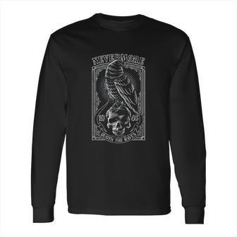 Edgar Allen Poe The Raven Nevermore Long Sleeve T-Shirt | Favorety DE