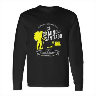 El Camino De Santiago Compostela Spain Pilgrim Hikers Gift Long Sleeve T-Shirt | Favorety DE