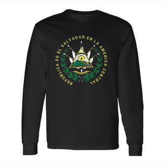 El Salvador Salvadoran Coat Of Arms Long Sleeve T-Shirt | Favorety UK