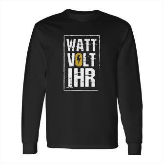 Elektriker Fun Shirt Werkzeugkoffer Ausbildung Elektroniker Long Sleeve T-Shirt | Favorety