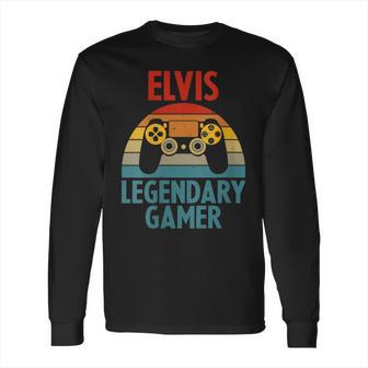 Elvis Gift Name Personalized Funny Gaming Geek Birthday Long Sleeve T-Shirt | Favorety UK