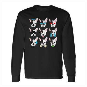 Emoji Boston Terrier Dog Face Long Sleeve T-Shirt | Favorety DE