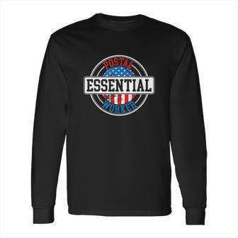 Essential Postal Worker Delivery Service Post Office Long Sleeve T-Shirt | Favorety AU