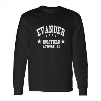 Evander Holyfield Boxing Gym Training Long Sleeve T-Shirt | Favorety