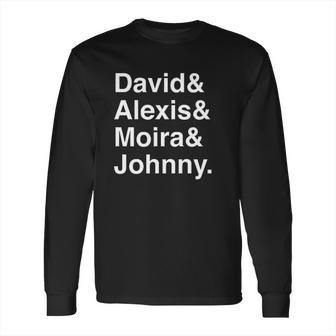 Ew David Alexis Moira Rose Merchandise Black Long Sleeve T-Shirt | Favorety CA