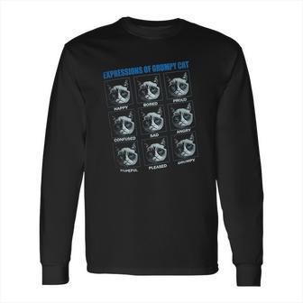 Expressions Of Grumpy Cat Long Sleeve T-Shirt | Favorety DE