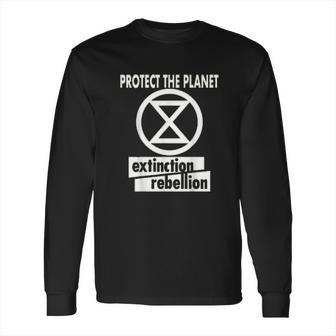 Extinction Rebellion In Green Rebel For Life Climate Change Long Sleeve T-Shirt | Favorety UK