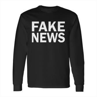 Fake News Bold Text Long Sleeve T-Shirt | Favorety UK