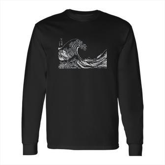 Famous Vintage Art The Great Wave By Katsushika Hokusai Long Sleeve T-Shirt | Favorety