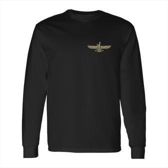 Faravahar Zoroastrianism Persian Symbol Side Long Sleeve T-Shirt | Favorety AU