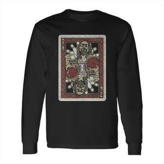 Fifth Sun Mens The Big Lebowski Dude Playing Card Long Sleeve T-Shirt | Favorety