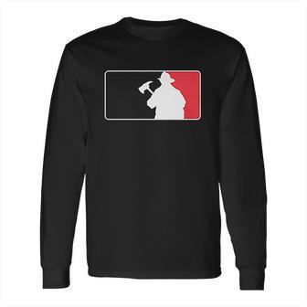 Firefighter Baseball Style Logo Long Sleeve T-Shirt | Favorety