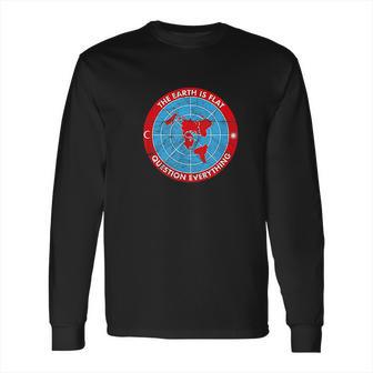 Flat Earth Society Theory Conspiracy Vintage Long Sleeve T-Shirt | Favorety