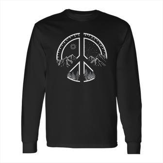 Four Seasons Peace Sign Outdoor Adventure Hippie Retro 60S Long Sleeve T-Shirt | Favorety DE