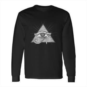 Freemason Mason Illuminati Circle Occult Conspiracy Gift Long Sleeve T-Shirt | Favorety