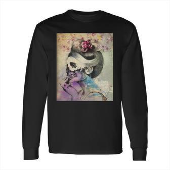 Frida Kahlo Skeleton Long Sleeve T-Shirt | Favorety