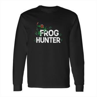 Frog Hunter Gift Little Amphibian Catcher Boys Girls Kids Long Sleeve T-Shirt | Favorety DE