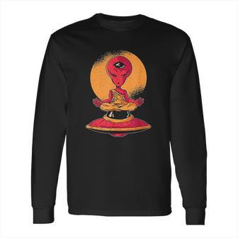 Funny Alien Meditation Monk Long Sleeve T-Shirt | Favorety UK