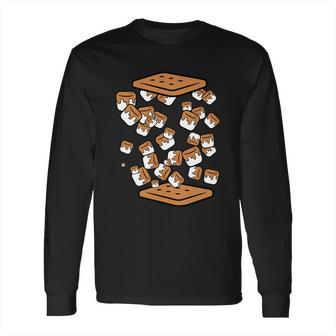 Funny Camping Marshmallows And Crackers Smores Campfire Gift Long Sleeve T-Shirt | Favorety