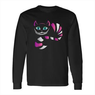 Funny Cheshire Faced Cat Long Sleeve T-Shirt | Favorety CA