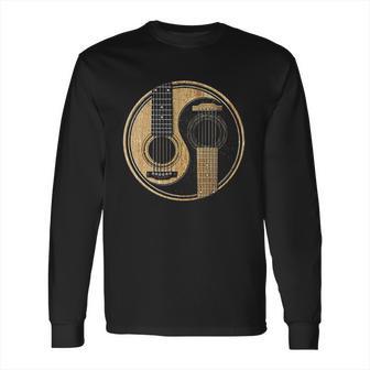 Funny Guitar Guitar Yin Yang Guitarist Long Sleeve T-Shirt | Favorety AU