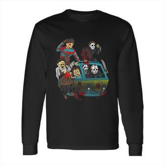 Funny Halloween Scary Holocaust Machine Van Movie Characters Long Sleeve T-Shirt | Favorety AU