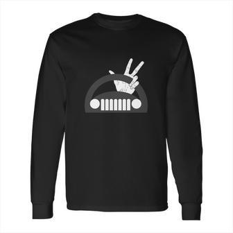 Funny The Jeep Wave Long Sleeve T-Shirt | Favorety DE