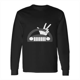 Funny The Jeep Wave Long Sleeve T-Shirt | Favorety UK