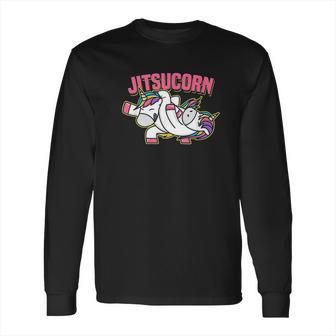 Funny Jiu Jitsu Cute Unicorn Self Defense Long Sleeve T-Shirt | Favorety DE