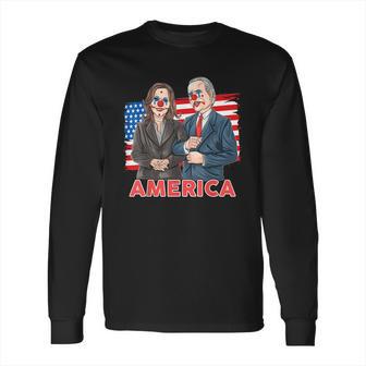 Funny Joe Biden Is A Democratic Clown Long Sleeve T-Shirt | Favorety