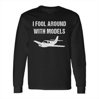 Funny Model Airplane For Model Plane Builder Long Sleeve T-Shirt | Favorety AU